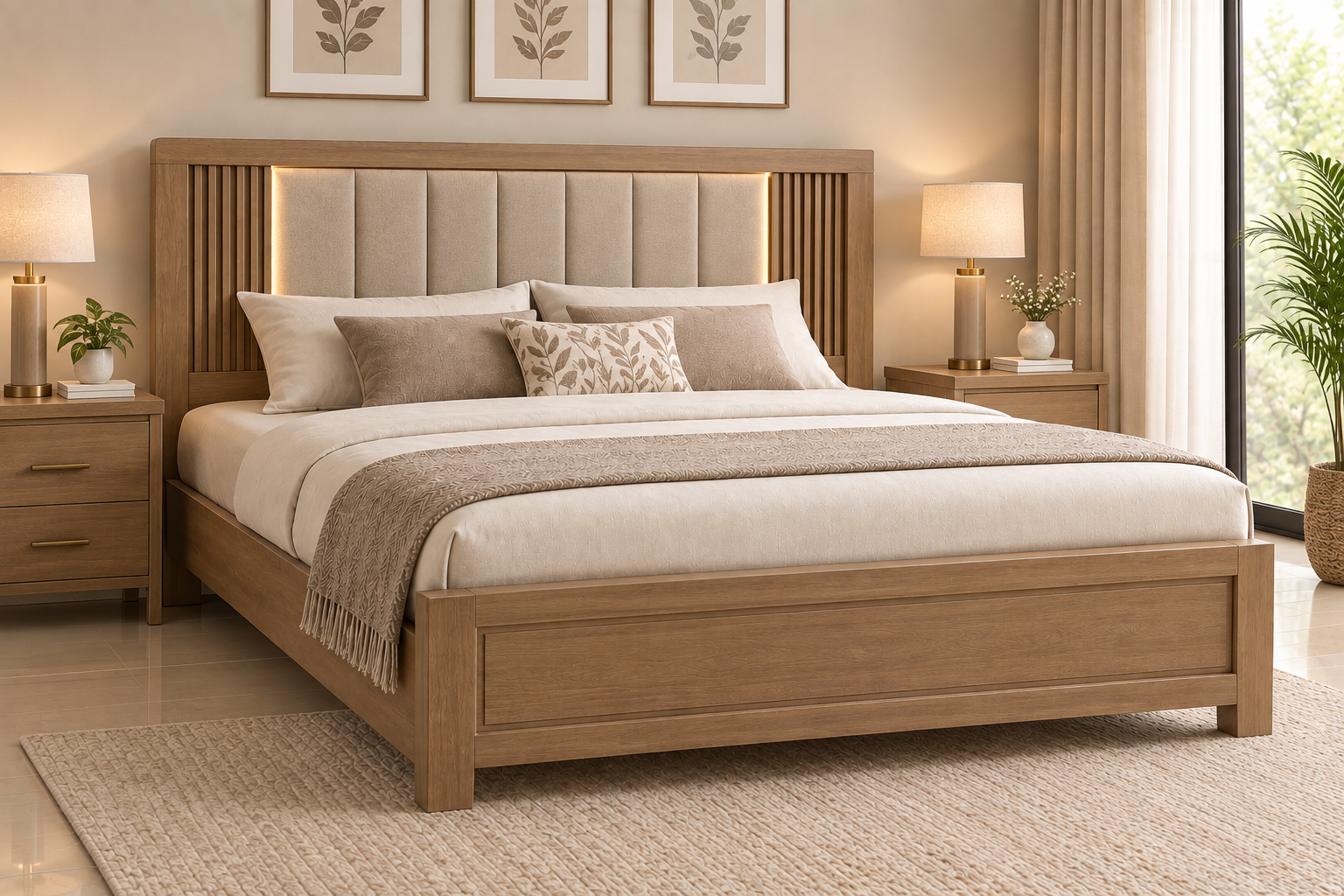 Classic Queen Size Pre-Laminated Bed