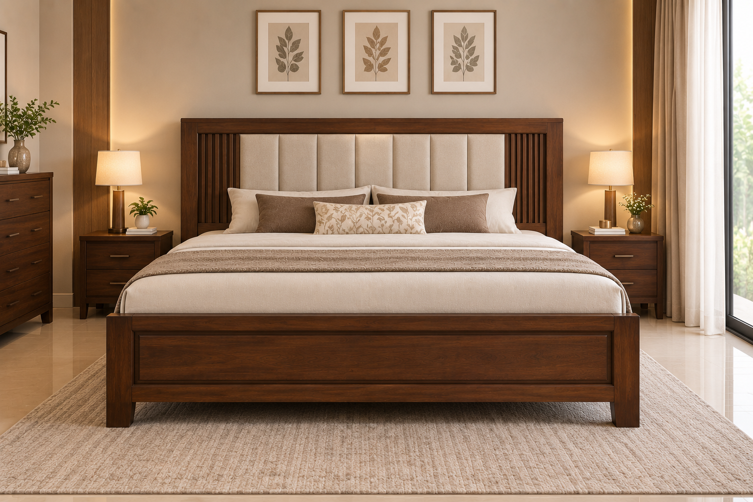 Classic Queen Size Pre-Laminated Bed thumbnail 2