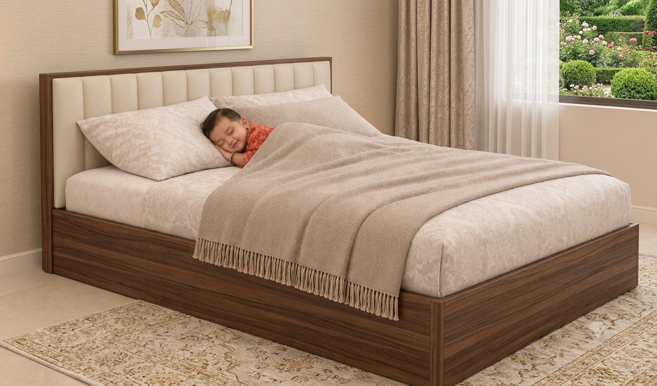 Classic Diwan Solid Wood Bed